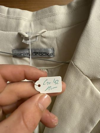 Sommer Blazer beige Gr. 42 Ashley Brooke