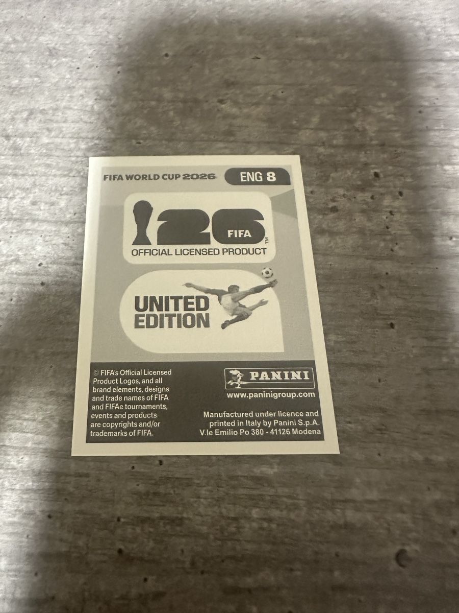 Panini Sammelbilder & Trading cards: ENG 8 , FIFA WORLD CUP 2026 PANINI  – Neu (gemäss Beschreibung) aus Frauenfeld von 1PegPeg1 1