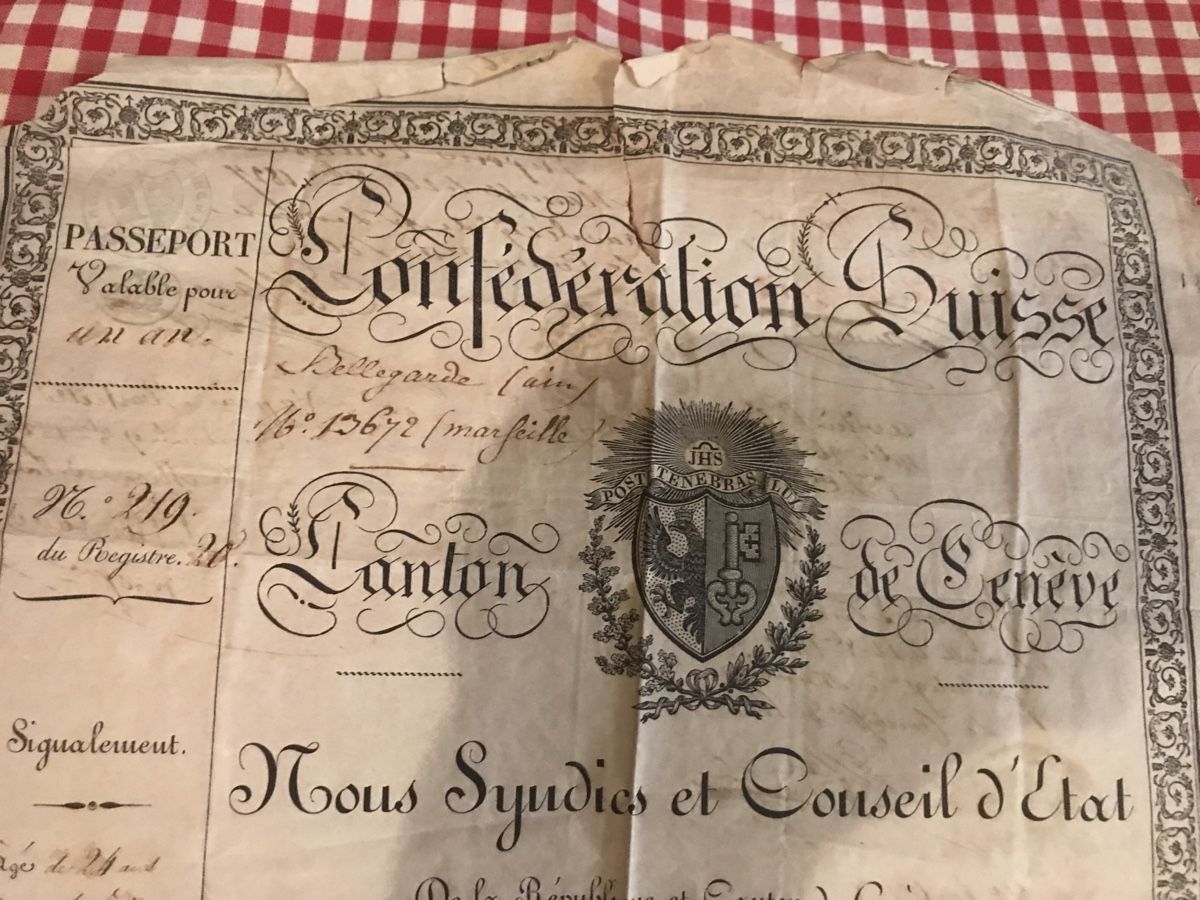 Dokumente: Ancien document officiel Genève 1827 – Defekt aus Genève von  1