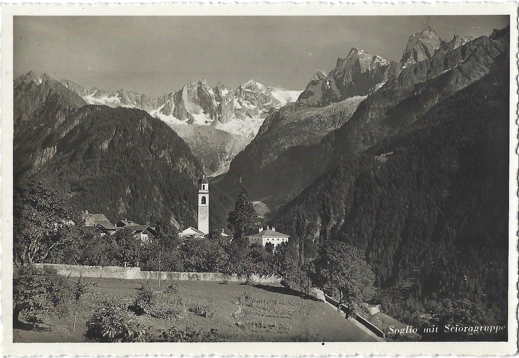 Cartoline postali: Soglio  mit  Scioragruppe – Usato da Bütschwil venduto da Jackson1A
