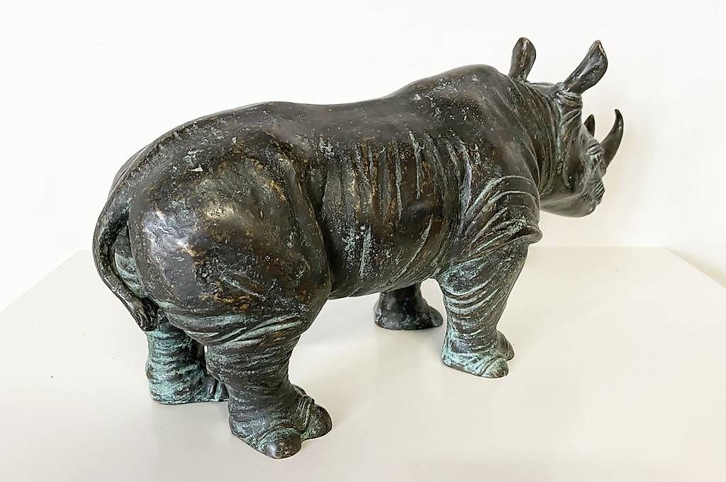 Sculture & Statue: Bronzefigur, kleines Nashorn – Usato da Ballwil venduto da ClassicGallery 4