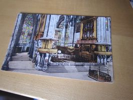No16 Antike Postkarte Kircheninnere AB NUR 75 RP
