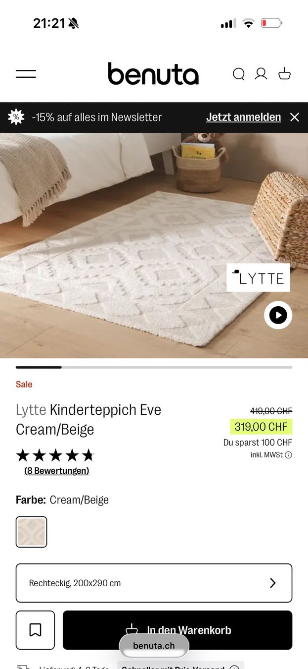 Tappeti: Benuta kinderzimmer Teppich – Usato da Au ZH venduto da vale.carta 2