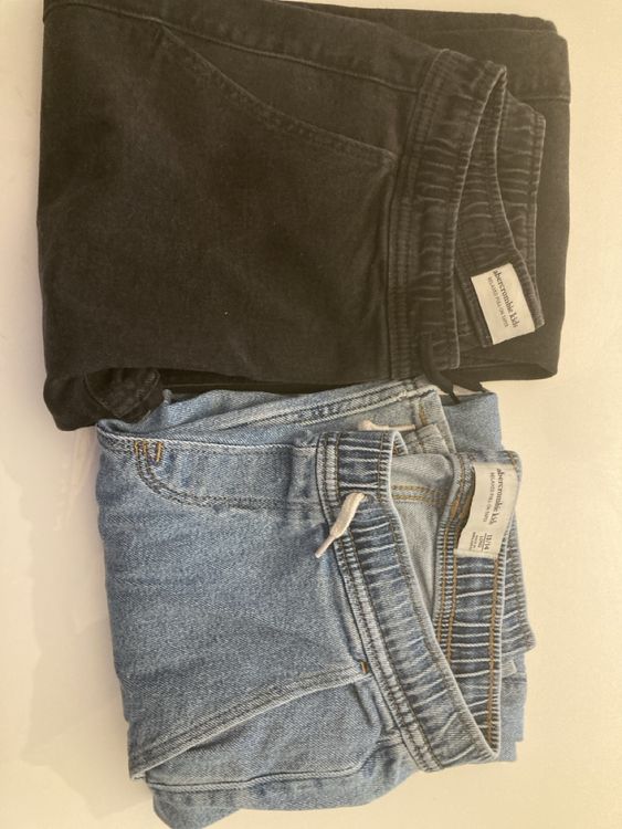2x Jeans Abercrombie 13 14 ans garcon bleu noir ten Kaufen auf Ricardo
