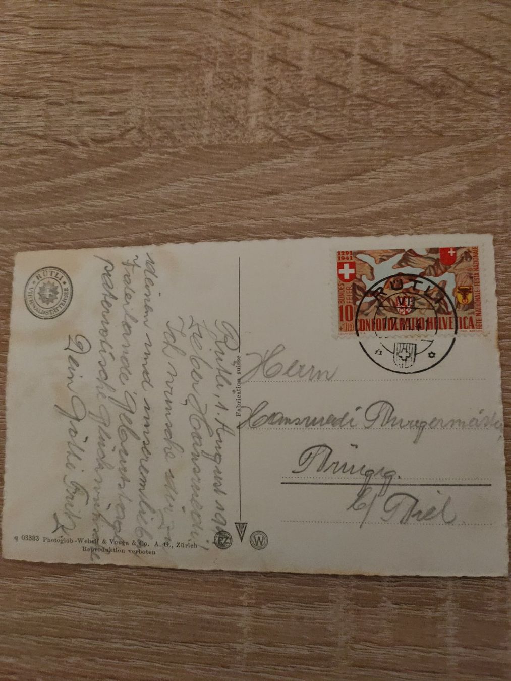 Tous les timbres: Alte Ansichtskarten Schweiz, Sammlung mit seltenen Stempeln – D'occasion à matten b. interlaken par jfran17 2