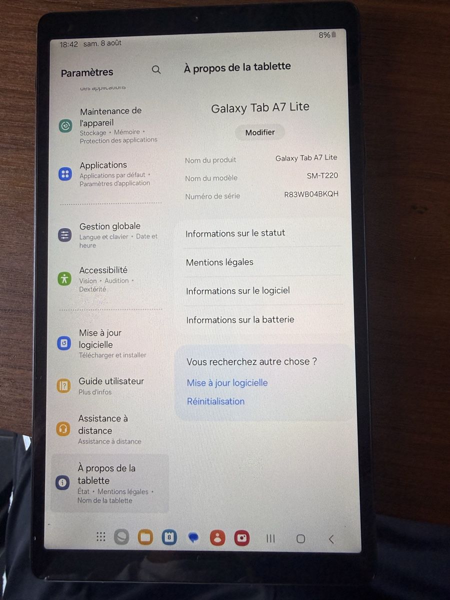 Samsung Tablettes PC: Tablet Samsung Galaxy Tab A7 Lite  – Neuf (Voir description) à Kerzers par fab_pg59 2