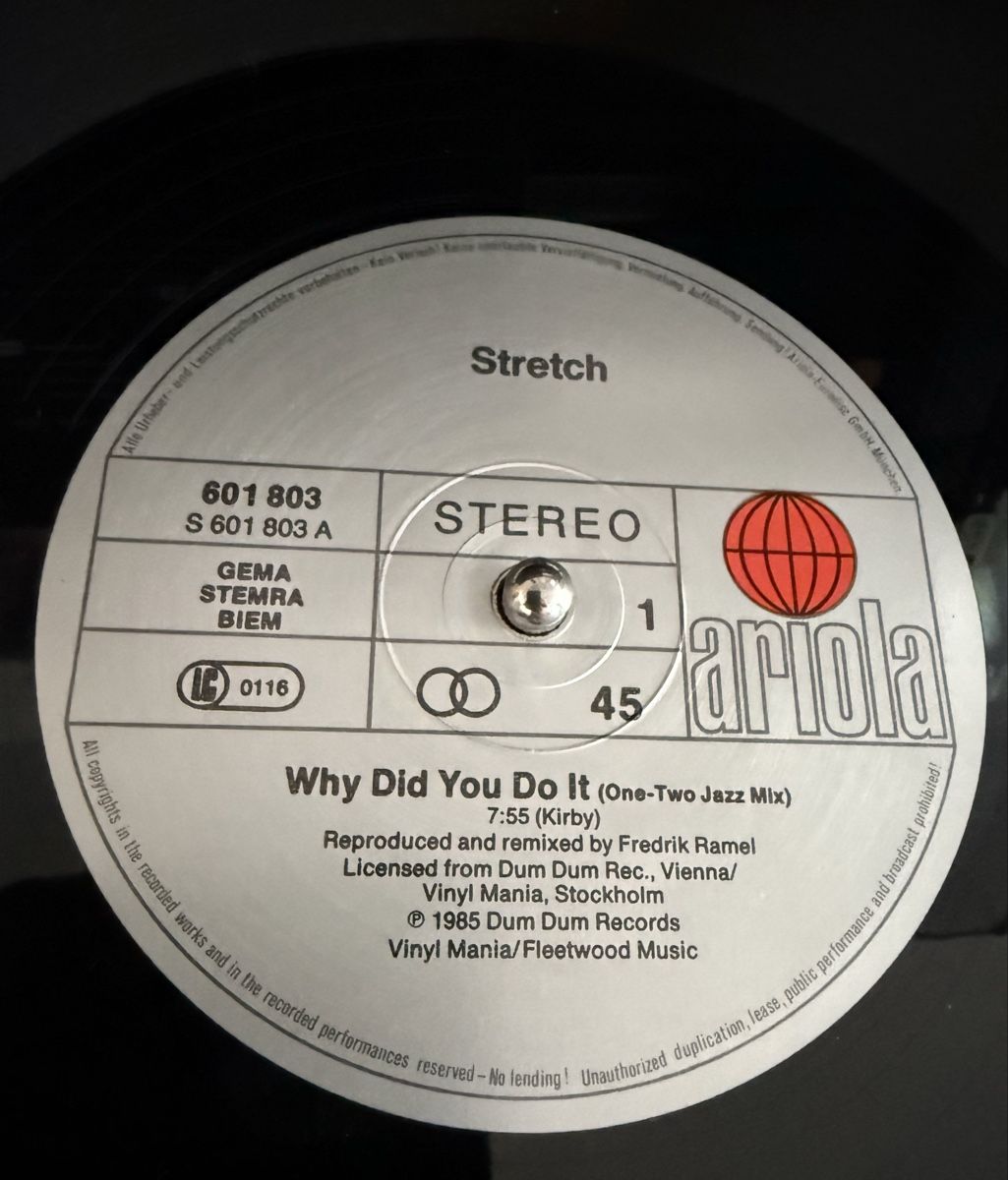 Schallplatten: Maxi Single Stretch Why Did You Do It 1985 Vinyl – Gebraucht aus Goldach von Donpancho 6