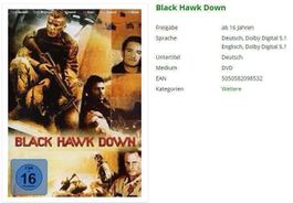 Black Hawk Down - DVD