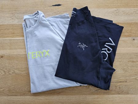 Arcteryx Lonia Merino und Arcteryx Norvan Downword