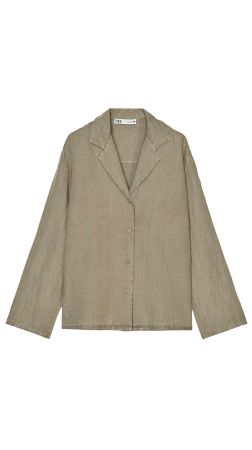 Zara - 100 % Leinen Jacke Gr S 36/38 - Oversize Look