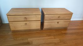2 Nachttische Holz