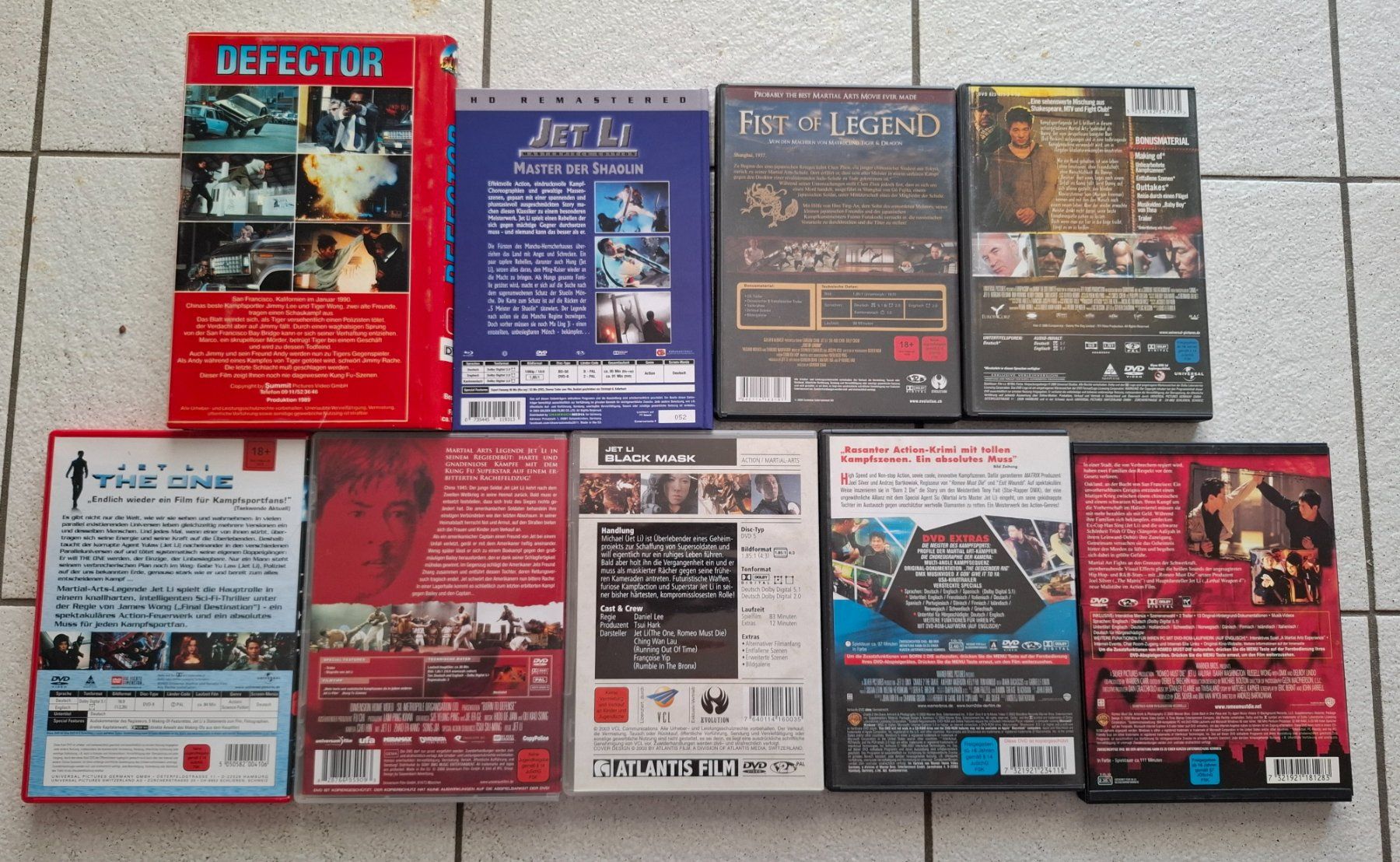 Tutti i DVDs: Jet Li Sammlung auf DVD und Blu-Ray – Nuovo (secondo la descrizione) da Riehen venduto da DVD-Palace 1