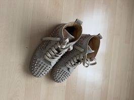 Christian Louboutin Sneaker grau Nieten gebraucht