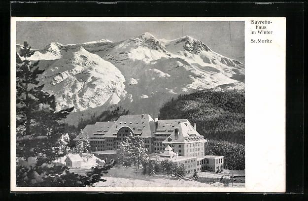 Ansichtskarten: St. Moritz, Blick auf das Suvrettahaus i – Gebraucht aus Berlin von bartko-reher