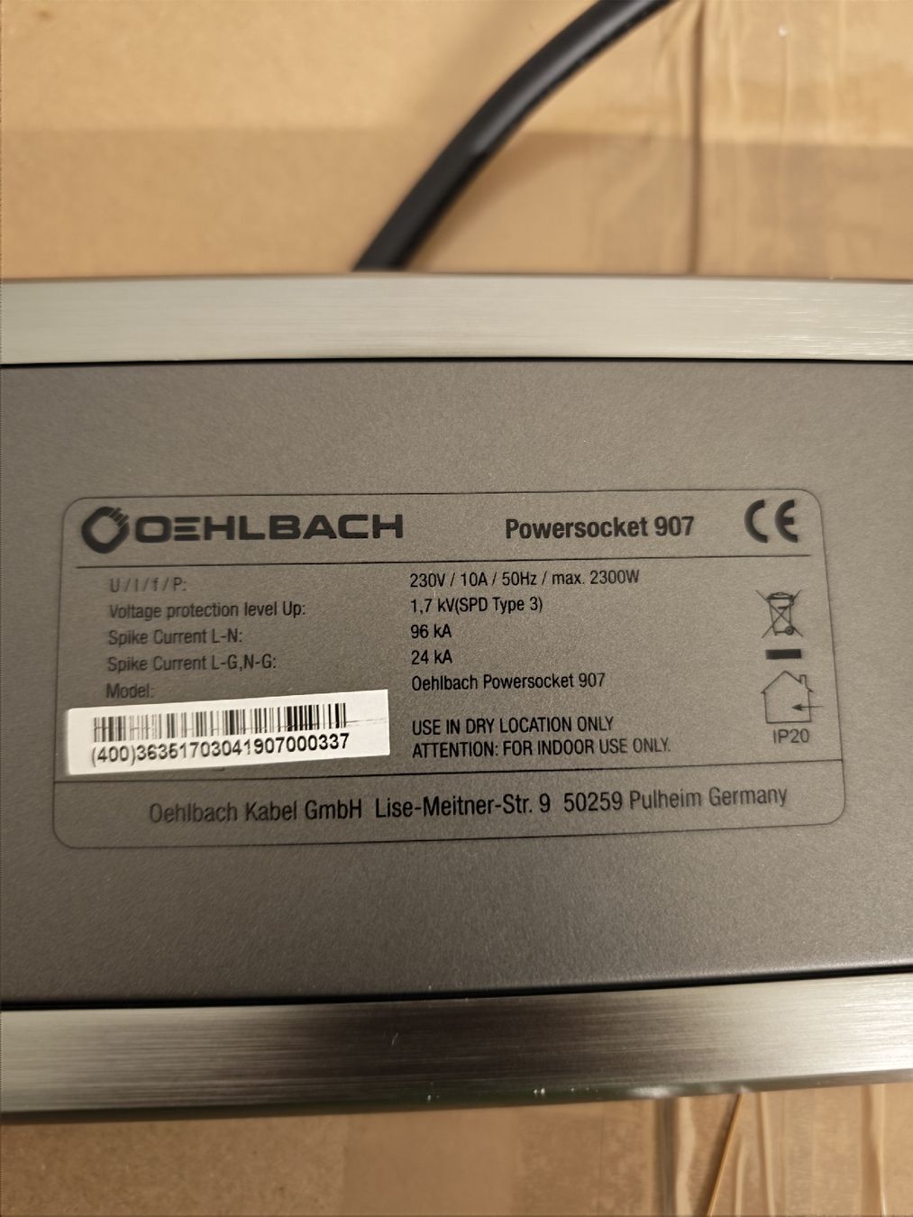 Stecker: Oehlbach Steckdosenleiste Powersocket 907 – Gebraucht aus Azmoos von Sevelen77 3