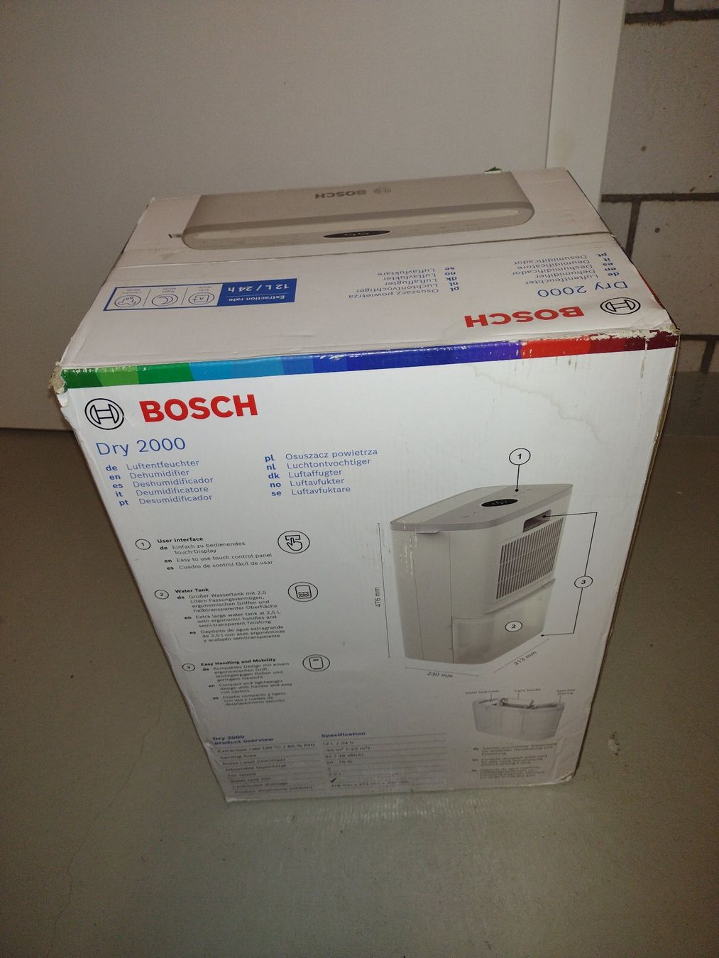 Deumidificatori: Luftentfeuchter Bosch Dry 2000 – Nuovo e nell'imballaggio originale da Neuenegg venduto da Romanmai 1