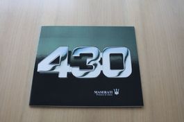Maserati 430 Prestige Hochglanz Prospekt Französisch