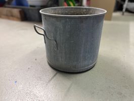 Vintage Zinkeimer, Pflanztopf, Übertopf, Shabby Chic!