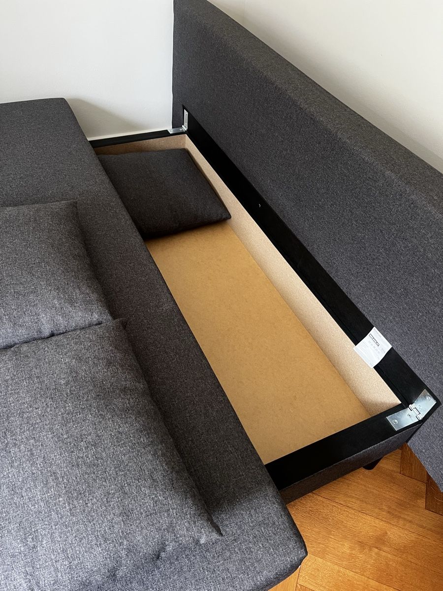 Divani: IKEA Bettsofa ASARUM 3-er Grau Sofa 191cm – Nuovo (secondo la descrizione) da Schaffhausen venduto da vandemonian 5