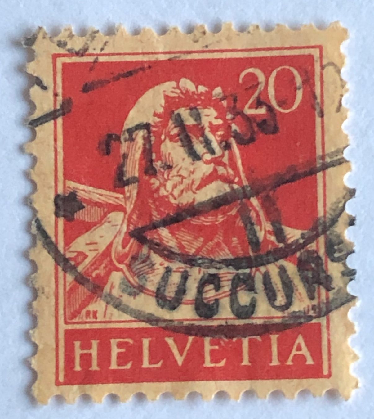 Tutti i francobolli: Tellbrustbild Nr.174 gestempel    – Usato da Aarau venduto da Billa007