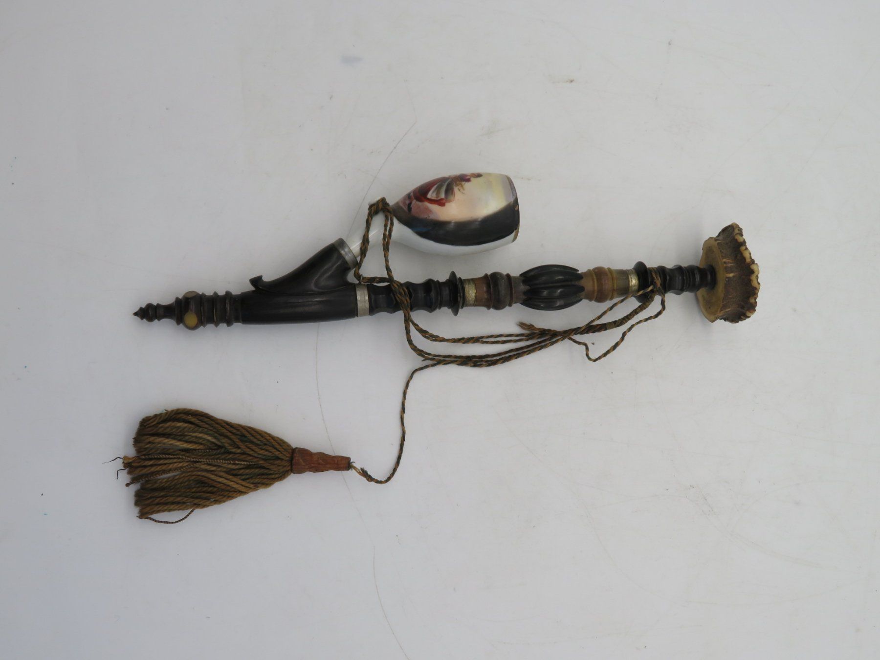 Pipe & Accessori: Antike Gesteckpfeife / Jägerpfeife Porzellan – Usato da Reinach BL venduto da WBZ-Flohmarkt