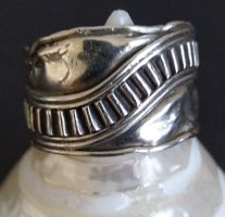KNITTER RING IN 925 SILBER