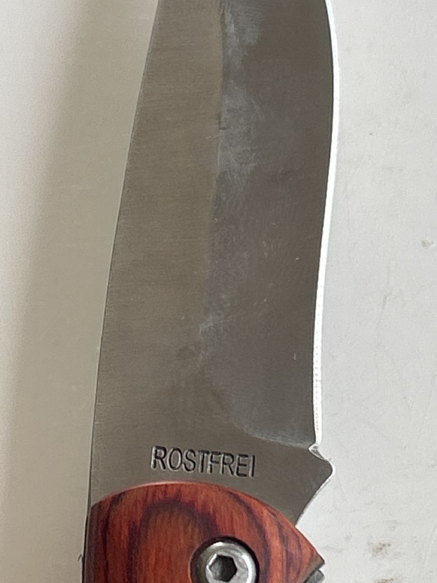 Coltelli tascabile: Klappmesser "EIE" Rostfrei mit Holzgriff (S25) – Usato da Neuenhof venduto da bro_9zsg 4