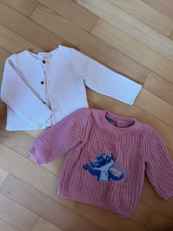 2 Baby Jumpers, 12-18 Months, Primark, Stitch