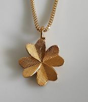 Kleeanhänger, 18K Gold