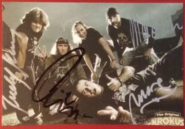 Krokus Autogramm signiert Foto 10x15cm