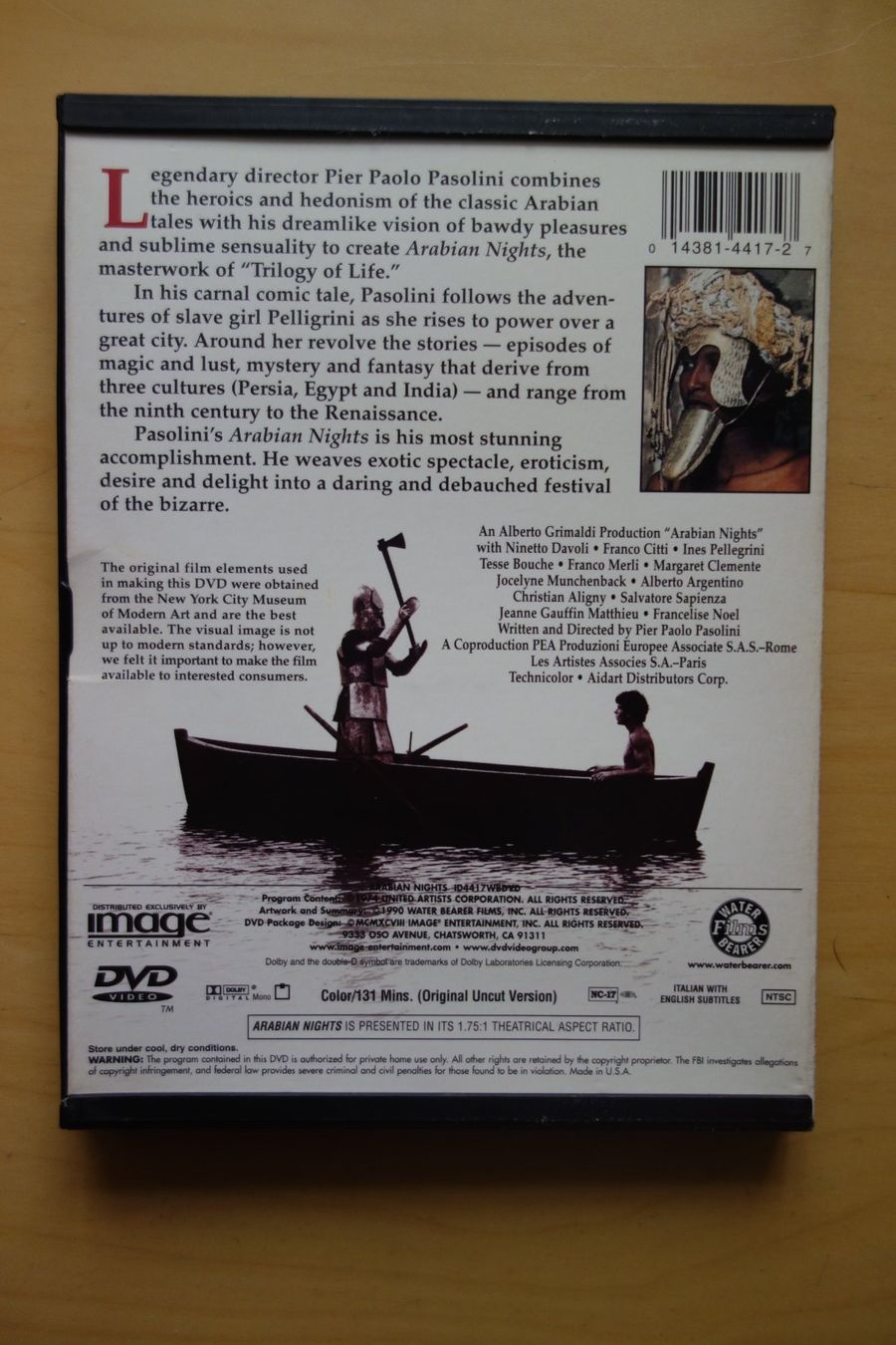 Tutti i DVDs: Arabian Nights - Pier Paolo Pasolini – Usato da Romainmôtier venduto da Oaxaca9 1