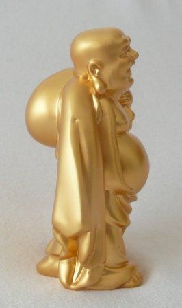 Sculture & Statue: Happy Buddha - goldfarben matt – Nuovo e nell'imballaggio originale da Mauren venduto da Yeelen 6