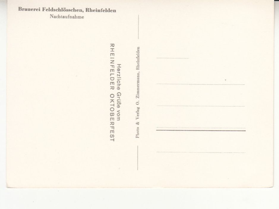 Cartoline postali: Rheinfelden Schützengarten ca. 1960 – Usato da Bürglen TG venduto da StampGraf 1