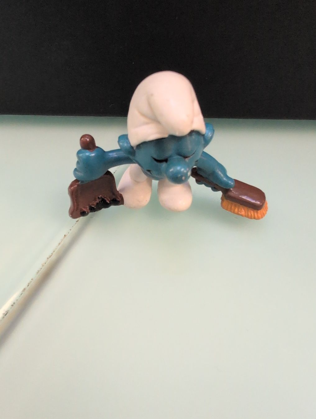 Schleich Statuette: Figurine Schtroumpf vintage, avec accessoires – Usato da Lignières venduto da Sulyvan