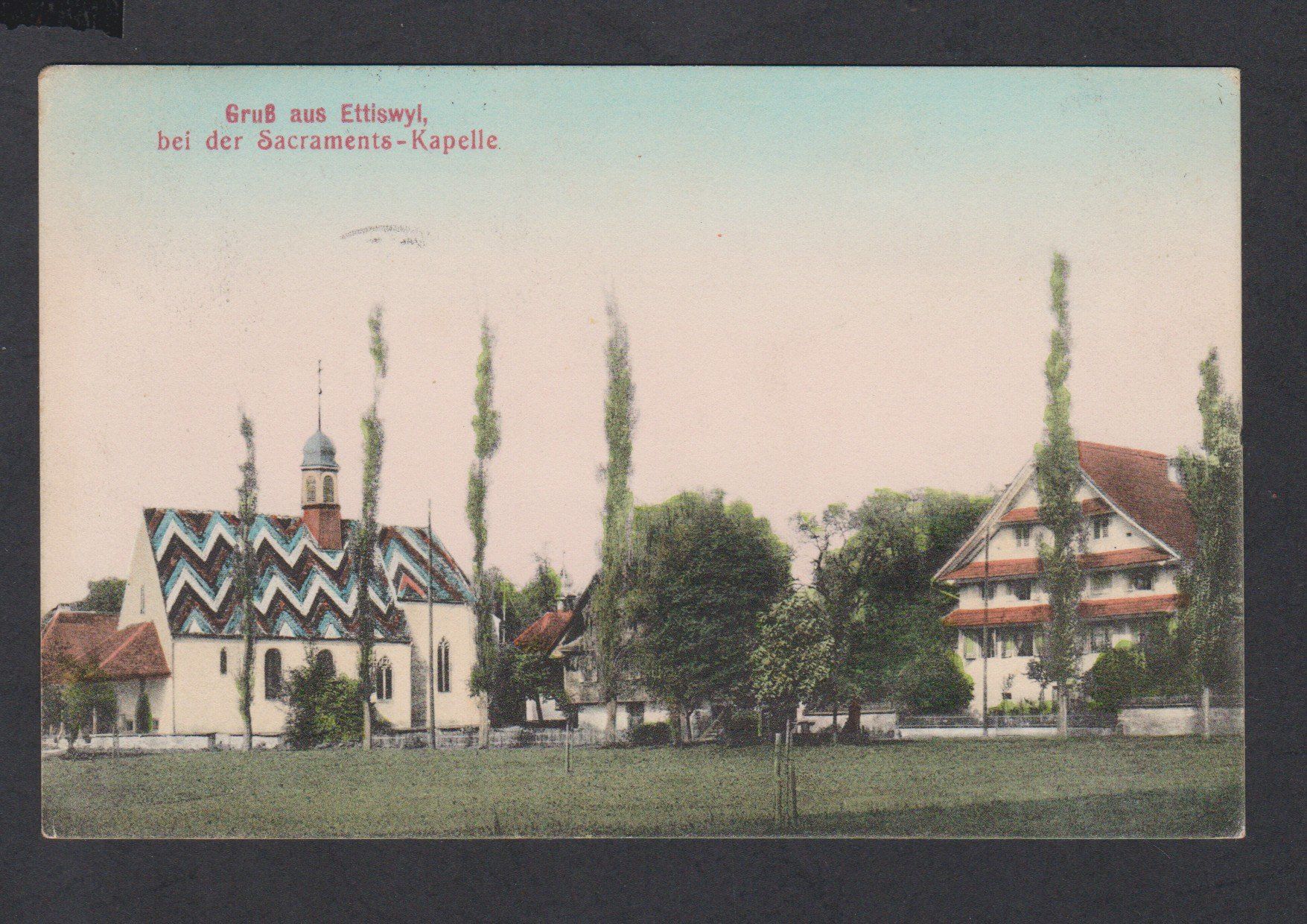 Cartoline postali: Ettiswil  LU   :   alte Ansichtskarte von 1913 – Usato da Vitznau venduto da Ropaku
