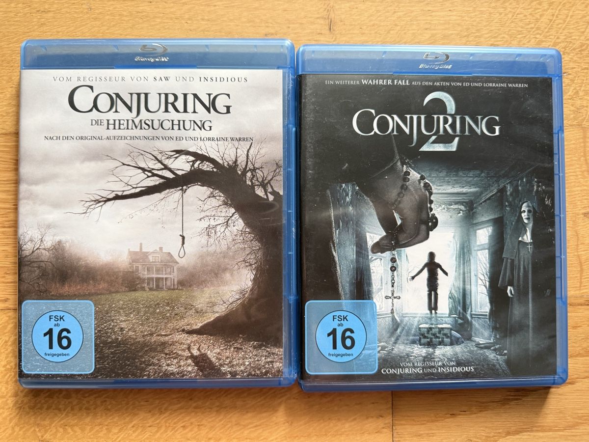Tous les DVDs: Conjuring 1 + 2 Blu-ray Set Horror James Wan – D'occasion à Kölliken par nerdorado