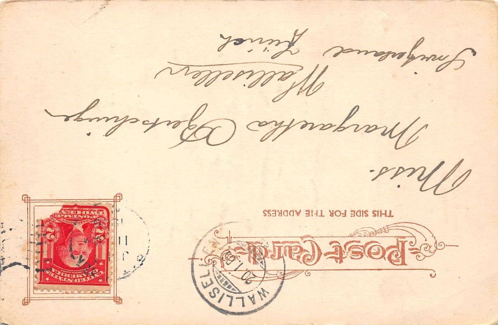 Cartoline postali: Paterson N.J., Post Office, Glitzer – Usato da Ottikon b.Kemptth. venduto da Neptun1974 1