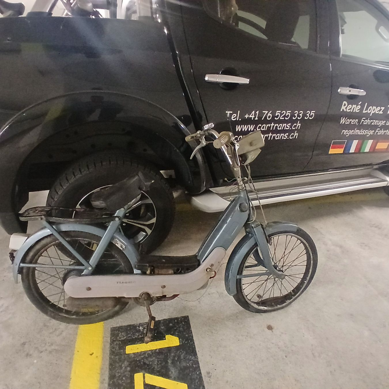 Piaggio Ciclomotori: Mofa Piaggio Ciao 1972 erste Serie mit Starrgabel – Difettoso da Balsthal venduto da redcarpet 4