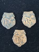 3 x Fasnacht Basel Kupfer 1920