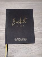 Bucket List Journal 101 Things black gold new condition
