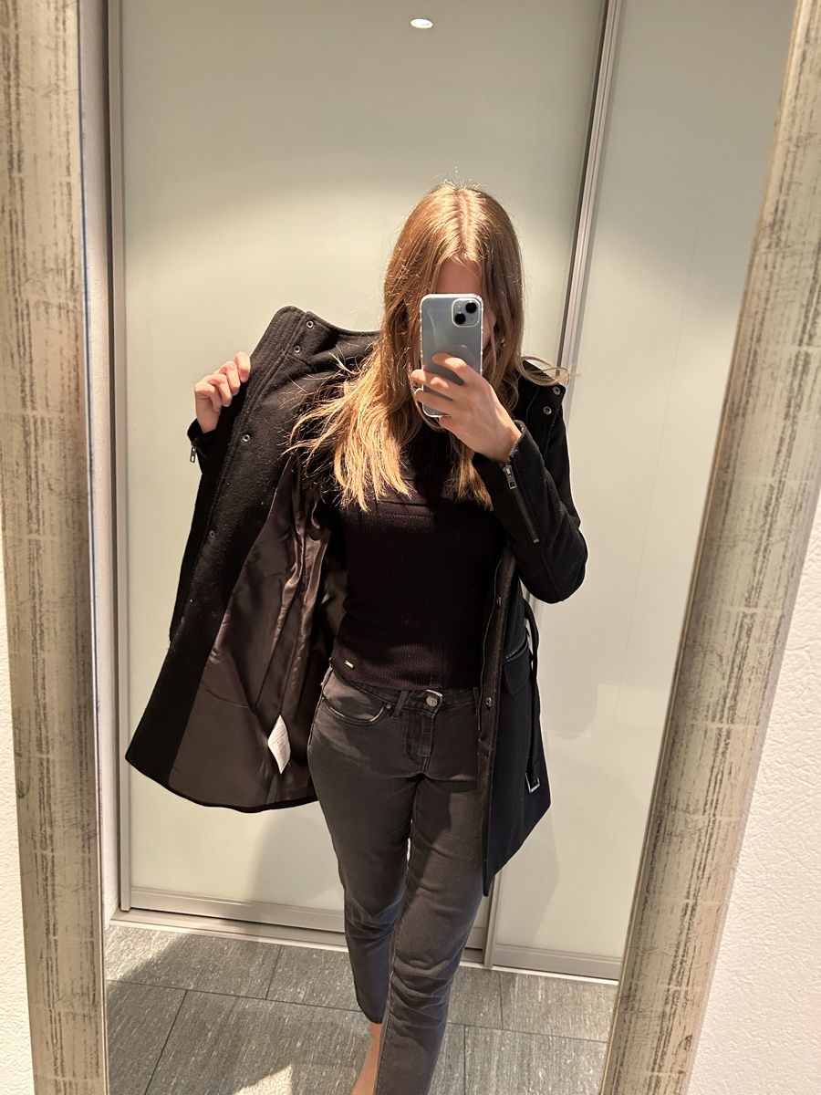 Only Cappotti: schwarzer Wollmantel Only – Nuovo (secondo la descrizione) da Zürich venduto da Shoppingqueen98 5