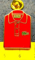 LACOSTE T'SHIRT ROT PIN ENAMEL ARTHUS BERTRAND PARIS