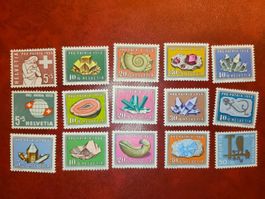 CH Pro Patria Jahresätze 1958, 1959 und 1960 postfrisch