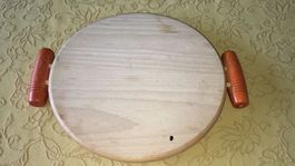 Vassoio di legno per la polenta (con manici laterali)