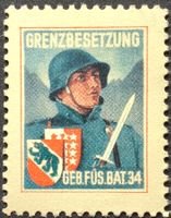 Soldatenmarke 2.WK, Gebirgsfüsilier Bat 34, Wi Inf 316