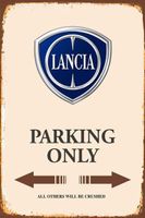 Rusty Blechschild-LANCIA PARKING ONLY