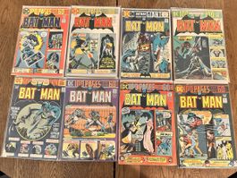 8 Vintage DC Batman Comics 254,255,256,257,259,260,261,262