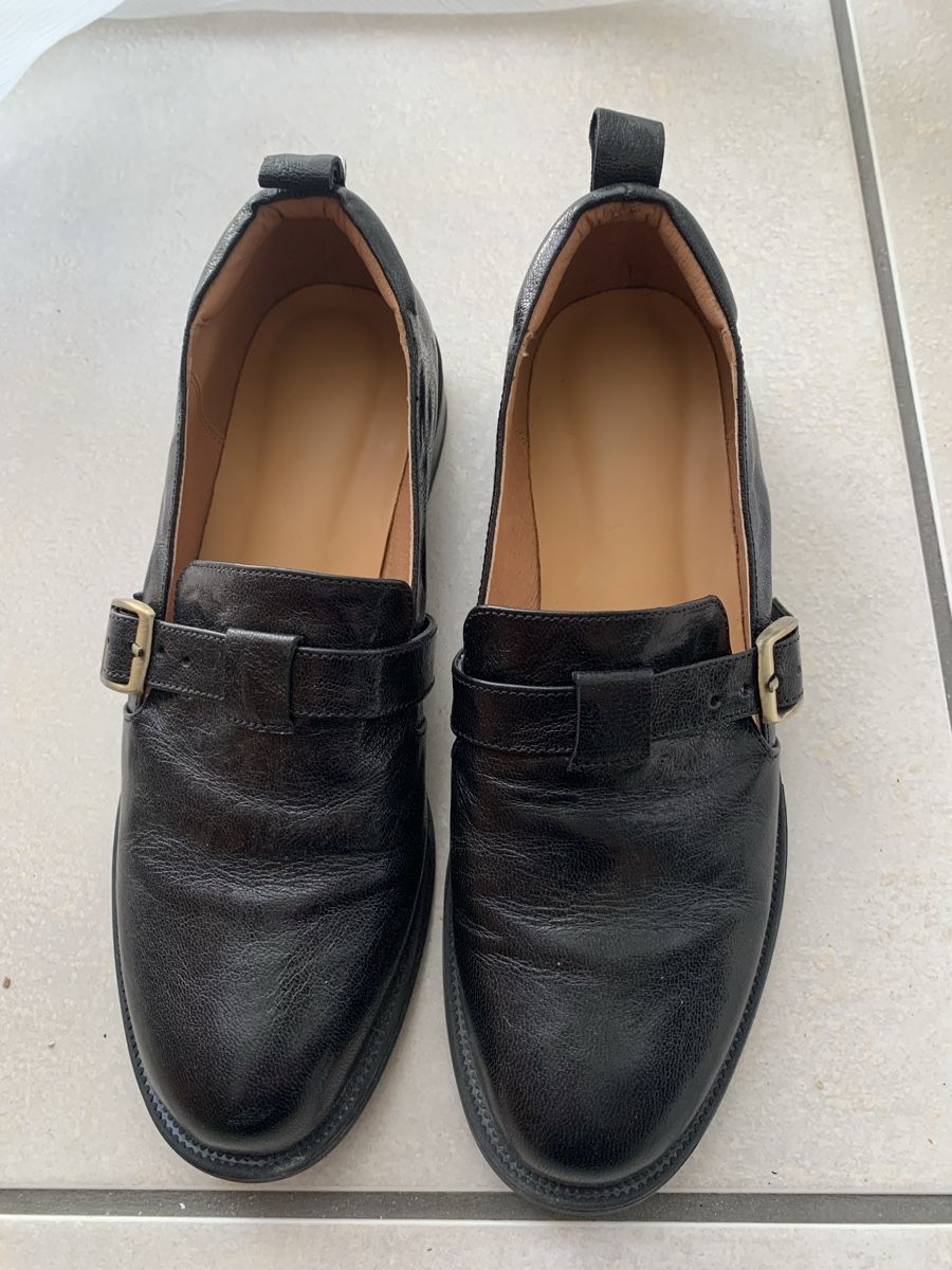 Scarpe da donna: Mocassins noires à boucle, taille 38 – Usato da Lausanne venduto da EliseH 3
