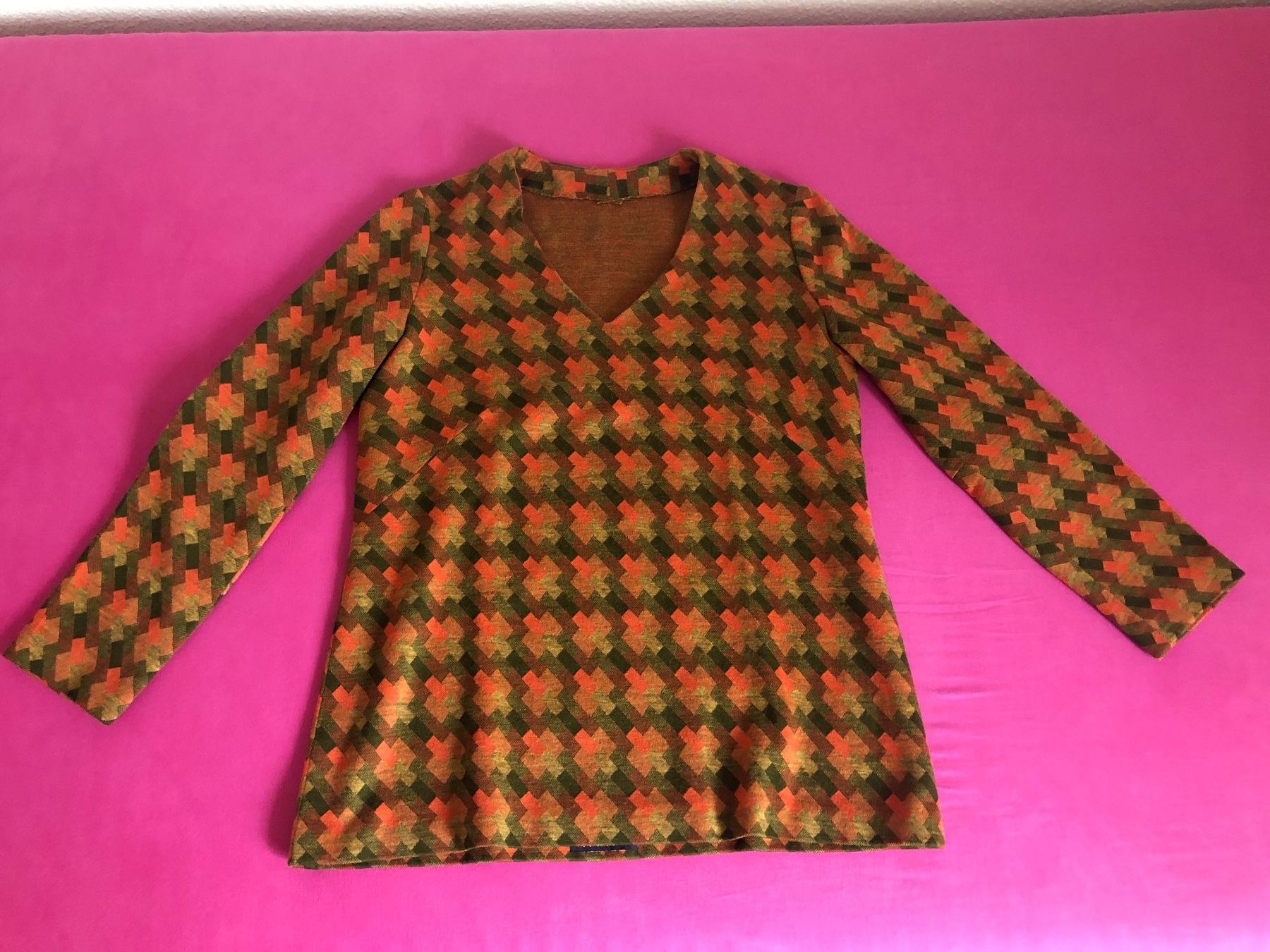 Pullover & Sweatshirts: PULLOVER FANCY, GR. S, WARME ERDTÖNE, DESIGNER-EINZELSTÜCK – Gebraucht aus Zürich von rolo66 1