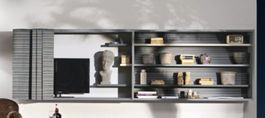 Wandregal, Designerstück, Top Zustand, Grau